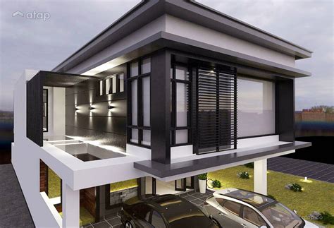 Contemporary Modern Exterior semi-detached design ideas & photos Malaysia | Atap.co