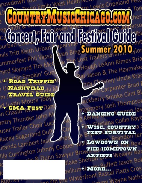 Country Music Chicago 2010 Concert, Fair and Festival Guide by Country Music Chicago - Issuu