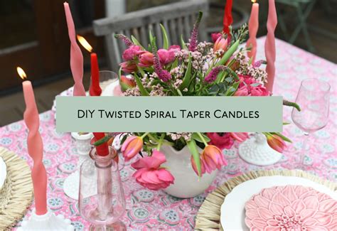 DIY Twisted Spiral Taper Candles - Mary&Crew