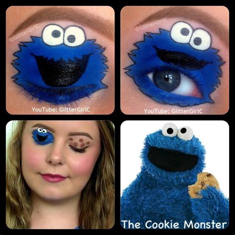 Monster makeup, Cookie monster costume, Monster cookies