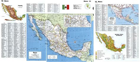 Large detailed political and administrative map of Mexico with cities ...