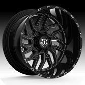 TIS Wheels 544BM Gloss Black Milled Custom Wheels Rims - 544BM - TIS Custom Wheels Rims - Custom ...