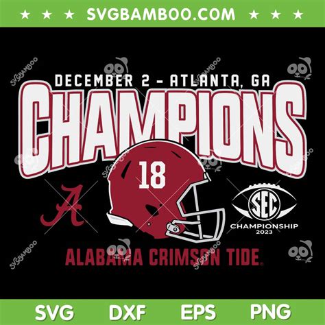 Alabama Sec Champions SVG PNG