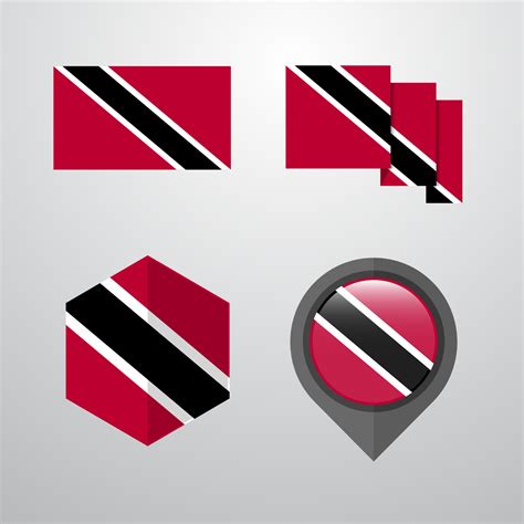 Trinidad and tobago flag design set vector 14304805 Vector Art at Vecteezy