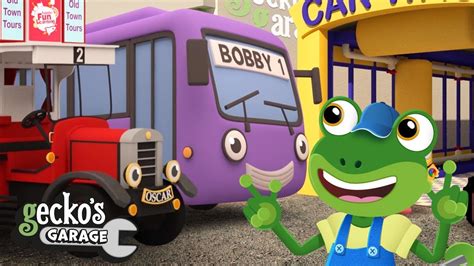 Gecko Meets the Construction Vehicles! Gecko's Garage! Trucks For Kids! Educational Videos - YouTube