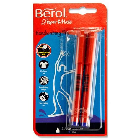 Berol Handwriting Pens (Pack of 2) Dark Blue Ink – ABC School Supplies