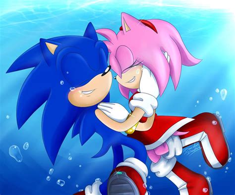 Sonamy underwater by DanielasDoodles.deviantart.com on @DeviantArt