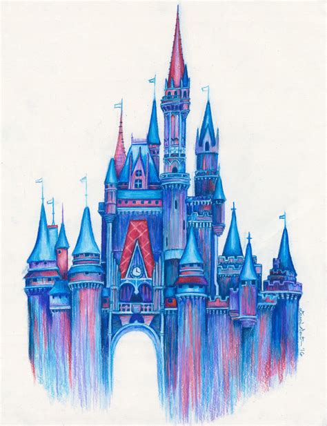 Disney Castle Drawing at GetDrawings | Free download