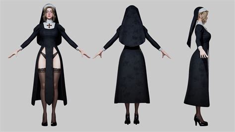 ArtStation - Nun - Game Ready | Game Assets