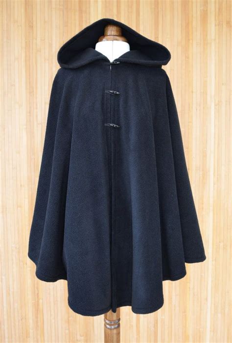 √ Dress With Hooded Cape - Navy Runner