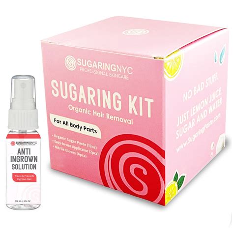 Sugaring at Home Kit Sugaring Personal Kit by Sugaring NYC Stop Ingrown Hair Spray - Etsy