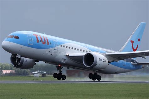 TUI Airways Airplane Taking Off from Airport Editorial Stock Photo - Image of airplane ...