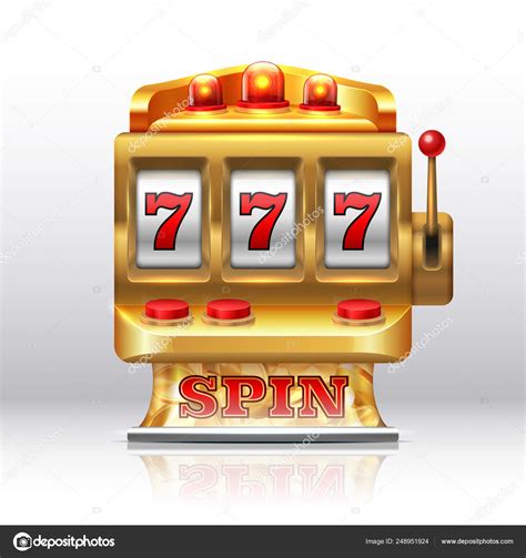 777 jackpot slot machine. Golden casino spin, isolated gambling prize ...