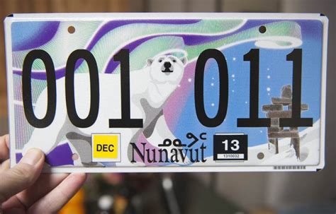 New Nunavut license plates. | Nunavut, License plate, Plates