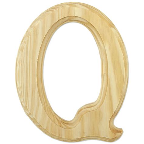 Wood Letters 6 Inch-Letter Q - Walmart.com - Walmart.com