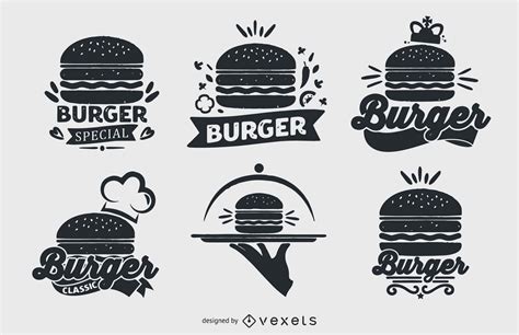 Burger Logo Collection Set Vector Download