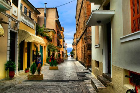 Fondos de pantalla : Paisaje urbano, arquitectura, la carretera, pueblo, Grecia, vista de calle ...