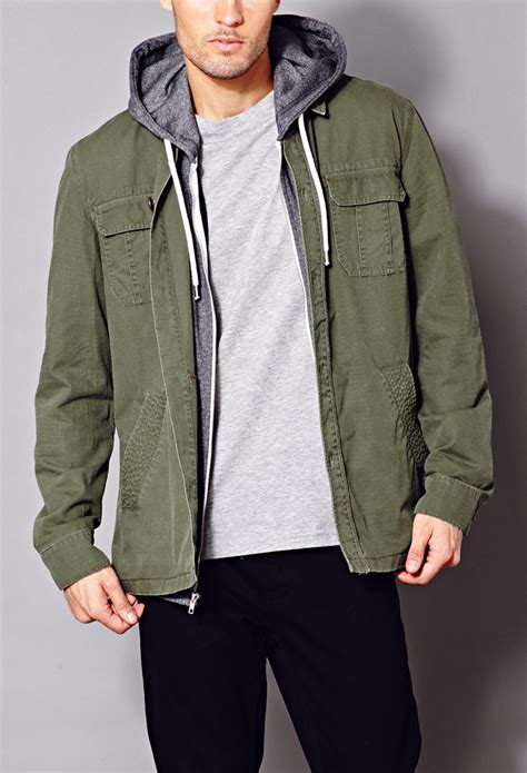 Lyst - Forever 21 Minimalist Military Jacket in Green for Men