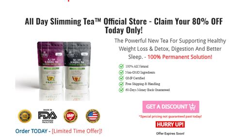 All Day Slimming Tea™ Official | Get $300 Off Today Only!