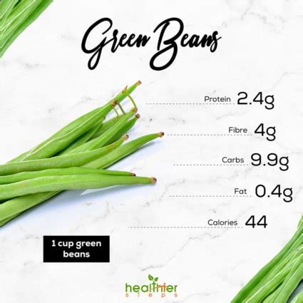 Green Beans Nutrition Facts - Healthier Steps