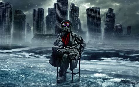 Download Gas Mask Comic Romantically Apocalyptic HD Wallpaper