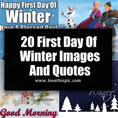 20 First Day Of Winter Images And Quotes | First day of winter, Winter ...