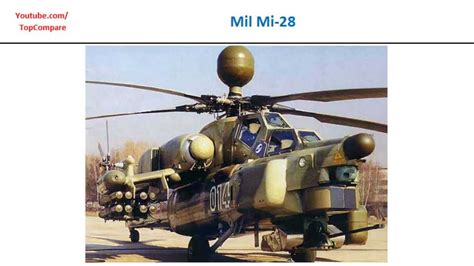 Mil Mi-28 & AH-64 Apache, Helicopter specs comparison - YouTube