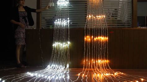 Holiday decorative LED waterfall lights from iChristmasLight - YouTube