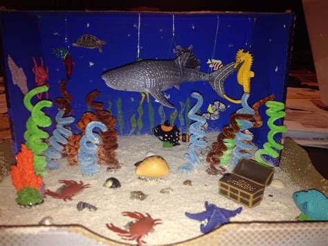 Carter's Whale Shark Diorama-3rd grade project Science Fair Projects, Class Projects, Book ...