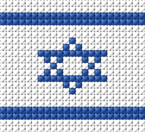 Israel Flag - Cross-Stitch Designs