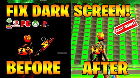 How to Fix Dark & Black Screen in Fortnite! Fix Brightness, Color Blind ...