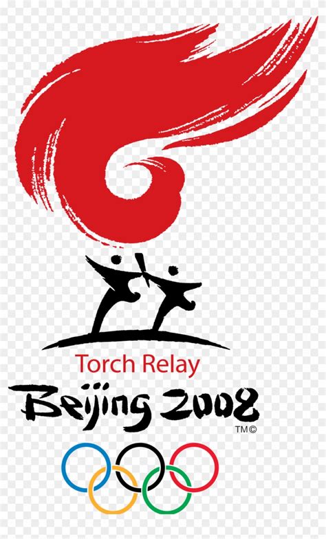 Beijing 2008 Olympic Torch Relay Clipart (#3874921) - PikPng