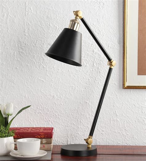 Buy Black Metal Study Table Lamp with Metal Base by Craftter Online - Study Lamps - Study Lamps ...