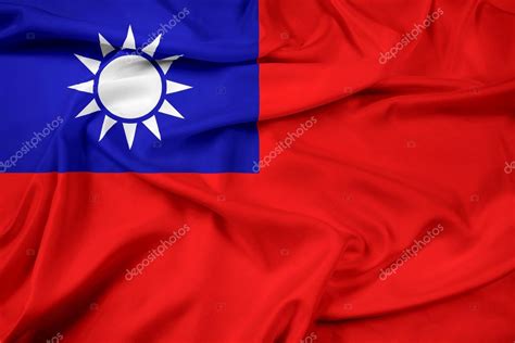 Waving Taiwan Flag Stock Photo by ©PromesaStudio 43089653