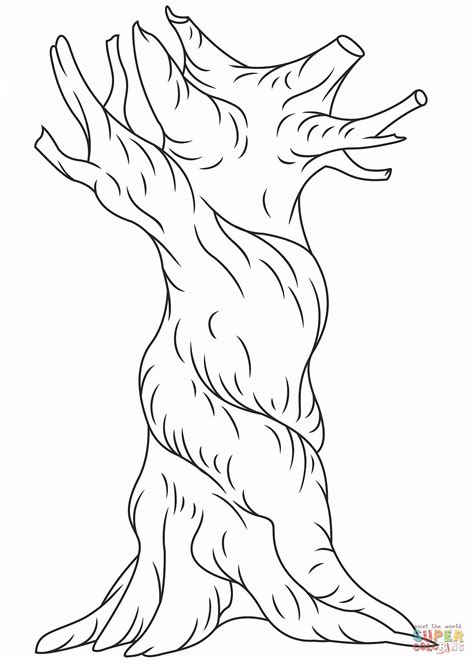 Tree Trunk coloring page | Free Printable Coloring Pages