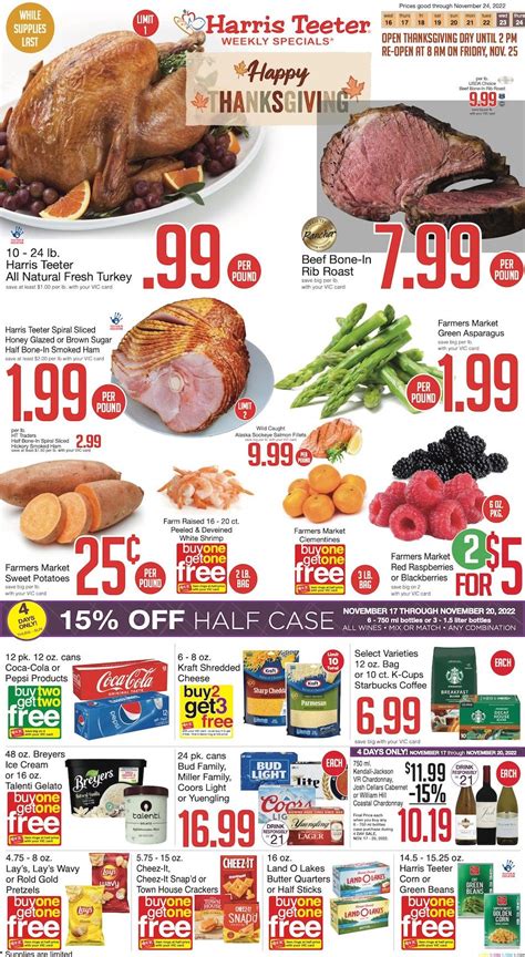 Harris Teeter Thanksgiving Ad Nov 16 - 24, 2022 - WeeklyAds2