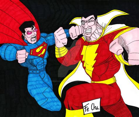 superman vs shazam by fernandochapado on DeviantArt