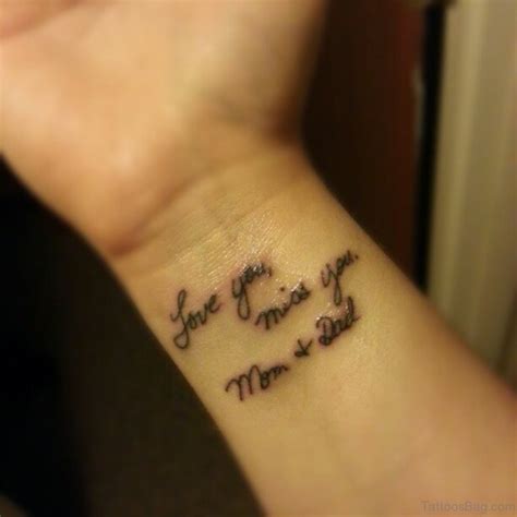 62 Lovable Wording Tattoos For Wrist