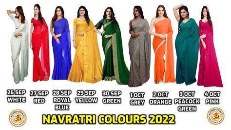 Navratri Colours 2022 List | HinduPad