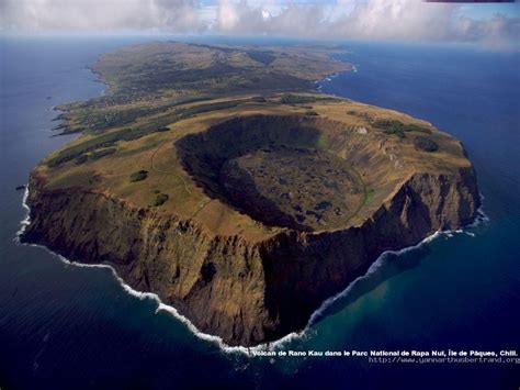 Rapa Nui | Ile de paques, Paysage vu du ciel, Parc national