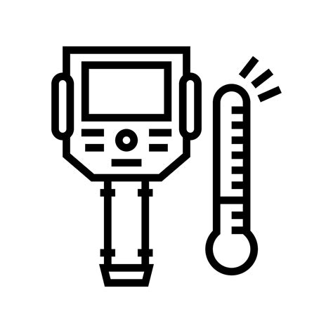 thermal imager line icon vector illustration 10247457 Vector Art at ...