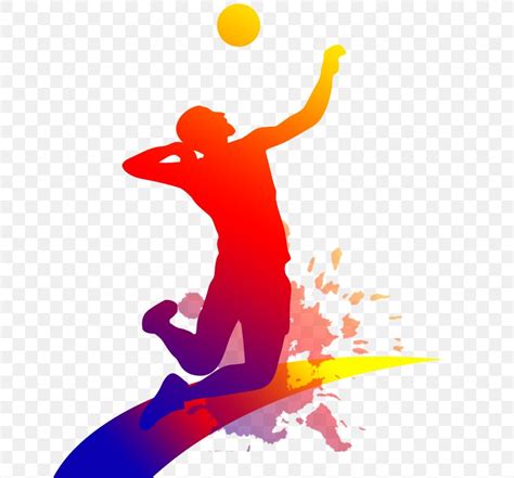 Colorful Volleyball Clipart