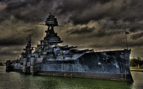 Battleship Texas BB35 HD Desktop Fond d'écran: Widescreen: Haute ...