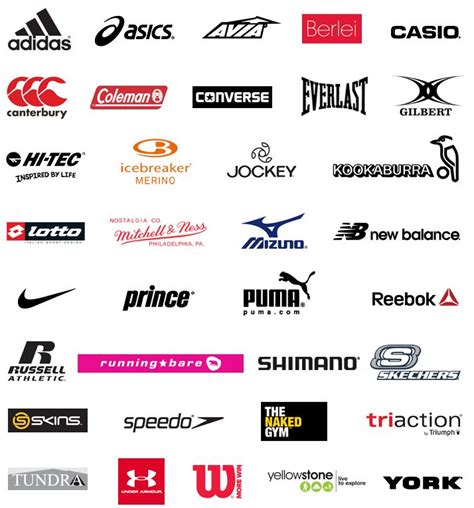 sports brand logos and names - Aiko Domingo