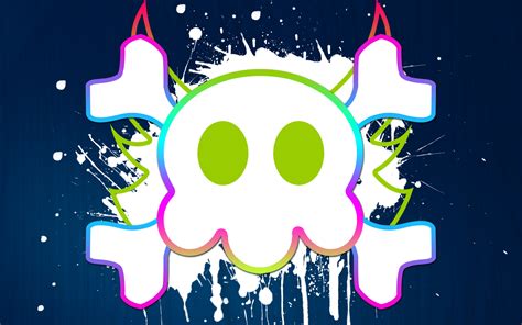 neon skull by Dennern on DeviantArt