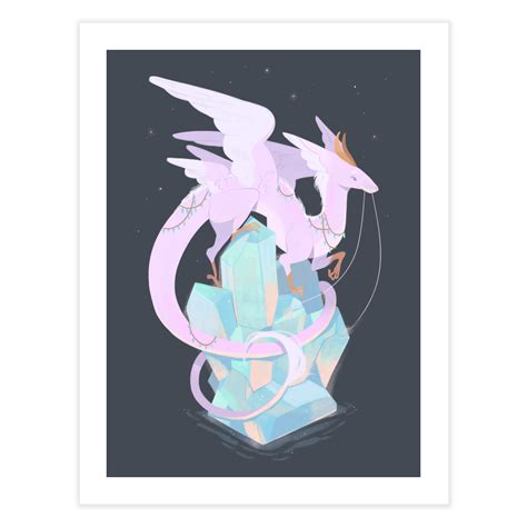 Crystal Dragon | StrangelyKatie's Store | Nature art prints, Dragon ...