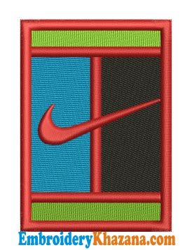 Nike Tennis Logo Embroidery Design | Nike Swoosh Logo Embroidery File