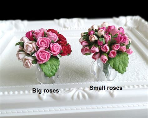 Miniature Roses Miniature Flowers Pink Sweet Rose Bouquet - Etsy