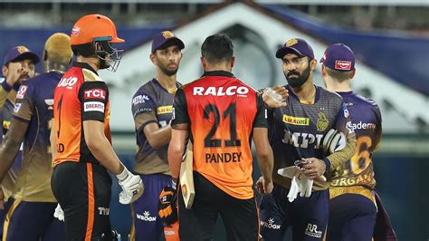 IPL 2021 : KKR becomes 3rd Team to Win 100 Matches After Beating SRH. KKR won by 10 runs, Rana ...