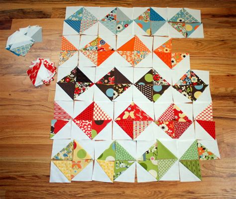 Playing with Half-Square Triangles | Diary of a Quilter - a quilt blog